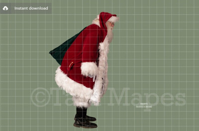 Santa Overlay PNG - Santa Overlay - Santa Clip Art - Santa Cut Out  - Christmas Overlay - Santa PNG - Christmas Overlay