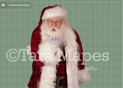 Santa Overlay PNG - Santa Overlay - Santa Clip Art - Santa Cut Out  - Christmas Overlay - Santa PNG - Christmas Overlay