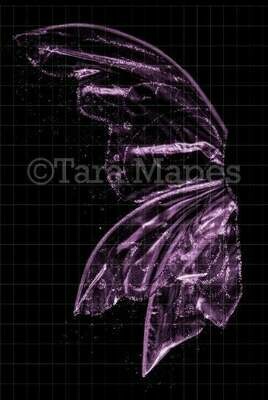 Pink Violet Glitter Fairy Wing Overlay - Rainbow Glittery Fairy Wing Overlay - Fairy  Digital Wings - Sparkles Fairy Wing