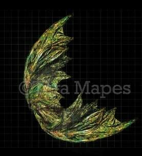 Iridescent Gold Fairy Wing Overlay - Rainbow Glittery Fairy Wing Overlay - Fairy Digital Wings - Sparkles Fairy Wing
