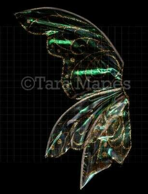 Iridescent Fairy Wing Overlay - Rainbow Glittery Fairy Wing Overlay - Fairy - Digital Wings - Sparkles Fairy Wing