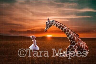 Giraffe Digital Background