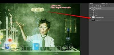 Mad Scientist - Science Lab - LAYERED PSD - Chemistry Lab Digital Background