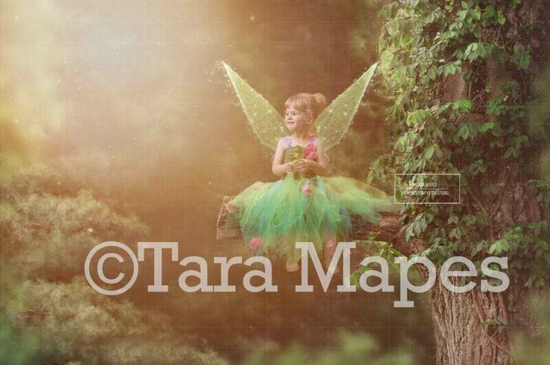 Magical Tree Fairy Branch Digital Background Backdrop
