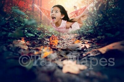 Magic Forest Path for Fairy or Forest Creatures Digital Background / Backdrop