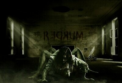 Halloween Murder House Abandoned Building Hospital Digital Background Backdrop