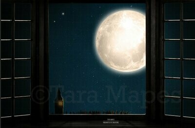 Window in London Digital Background Backdrop Photoshop