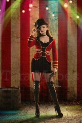 Vintage Circus Stripes Tent Background Digital Background Backdrop