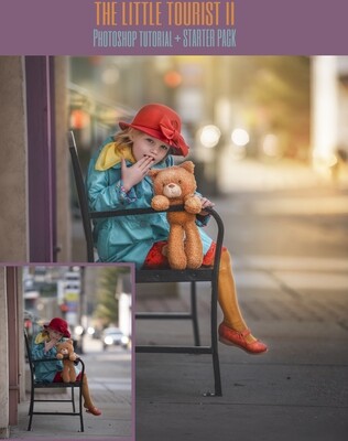 The Little Tourist 2 Painterly Editing Photoshop Tutorial with STARTER PACK- Fine Art Tutorial by Tara Mapes
