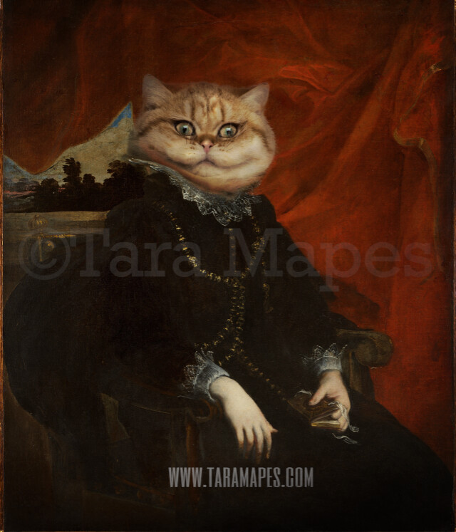 Pet Portrait Female Body PSD Template- Pet Painting Portrait Body 6 - Layered PSD  Digital Background Backdrop