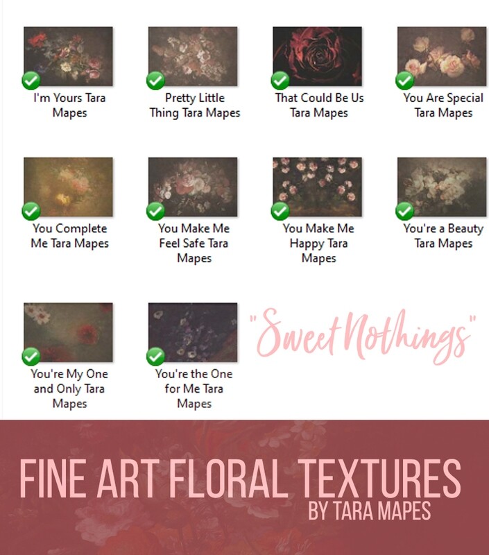 10 Old Masters Floral Textures -Floral Backdrops - Digital Backgrounds - SWEET NOTHINGS Photoshop Overlays by Tara Mapes
