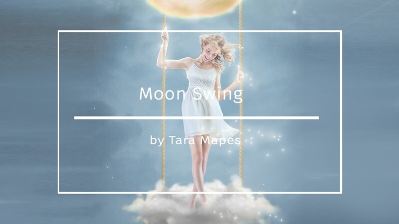 Moon Swing Painterly Editing + Compositing Photoshop Tutorial Background, Star Brushes and Texture Included