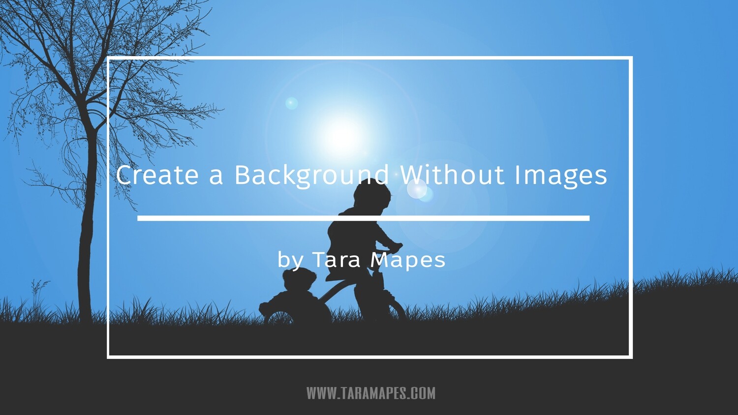 Photoshop Tutorial on How To Create a Background in Photoshop without Images by Tara Mapes