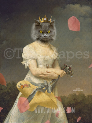 Royal Pet Portrait QUEEN Body PSD Template- Pet Painting Portrait Body 37 - Layered PSD  Digital Background Backdrop