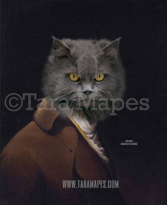 Pet Portrait PSD Template - Pet Painting Portrait Body 81 - Layered PSD  Digital Background Backdrop