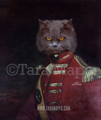 Pet Portrait PSD Template - Pet Painting Portrait Body 83 - Layered PSD  Digital Background Backdrop