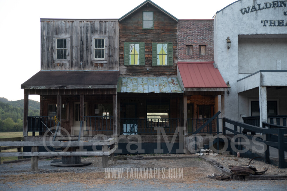 Old Western Building - Saloon - Old Town Digital Background Backdrop