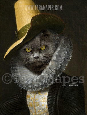 Pet Portrait Female Body PSD Template- Pet Painting Portrait Body 46 - Layered PSD  Digital Background Backdrop