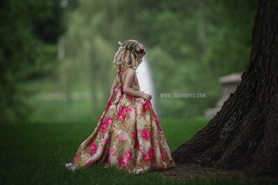 THREE PACK Trees by Fountain in Pond- Enchanted Tree in Forest Setting - Nature Digital Background / Backdrop