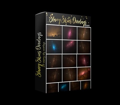 STARRY SKIES 20 Night Sky Milky Way Star Sky Overlays Digital Background Backdrop