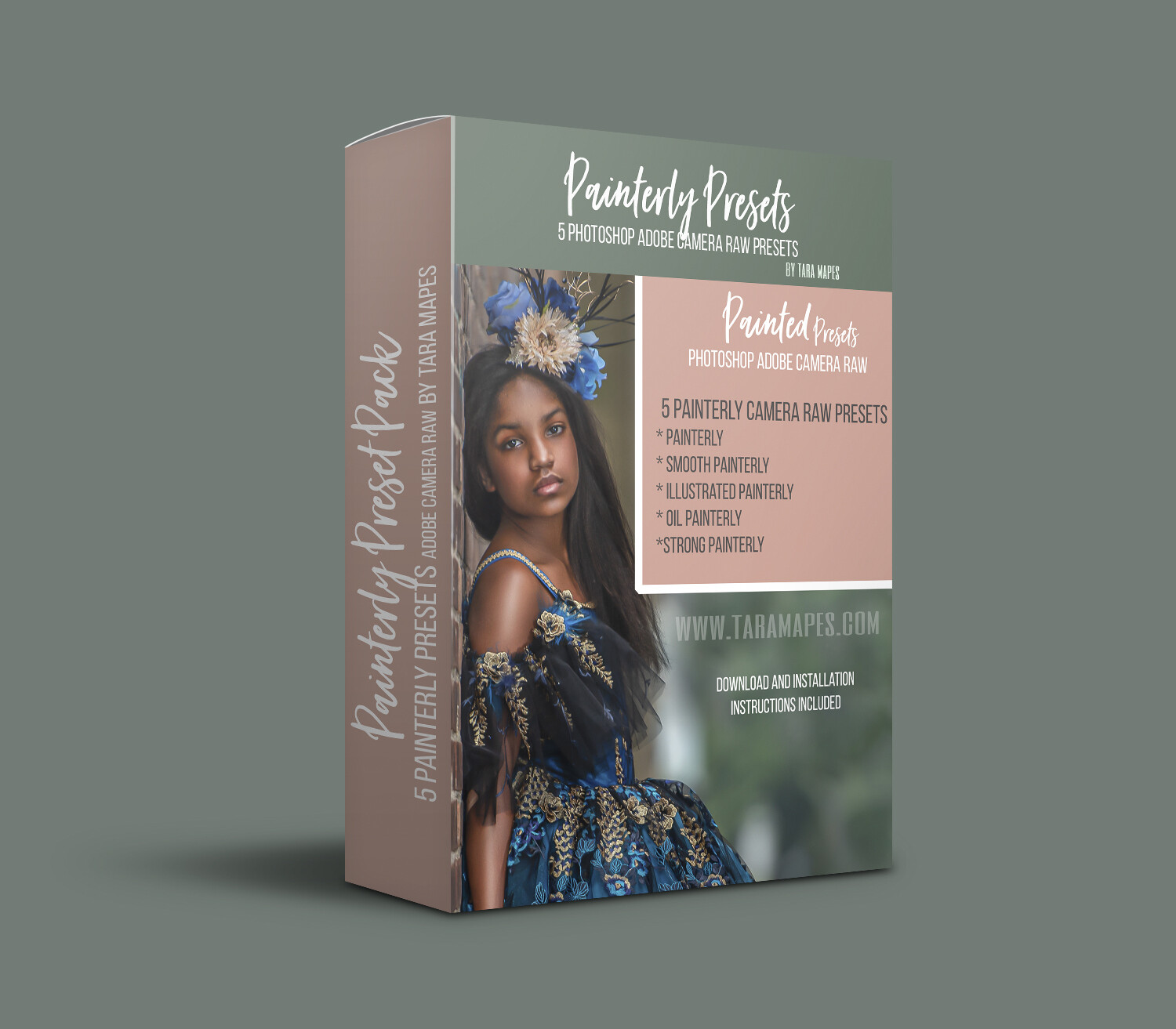 Painterly Preset Pack: Adobe Camera Raw Presets: 5 Painterly Photoshop Presets with Installation instructions - Video Demo in Description