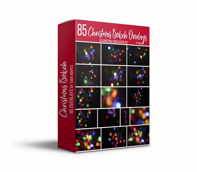 85 Christmas Bokeh Overlays - Light Overlays - Christmas Light Overlays