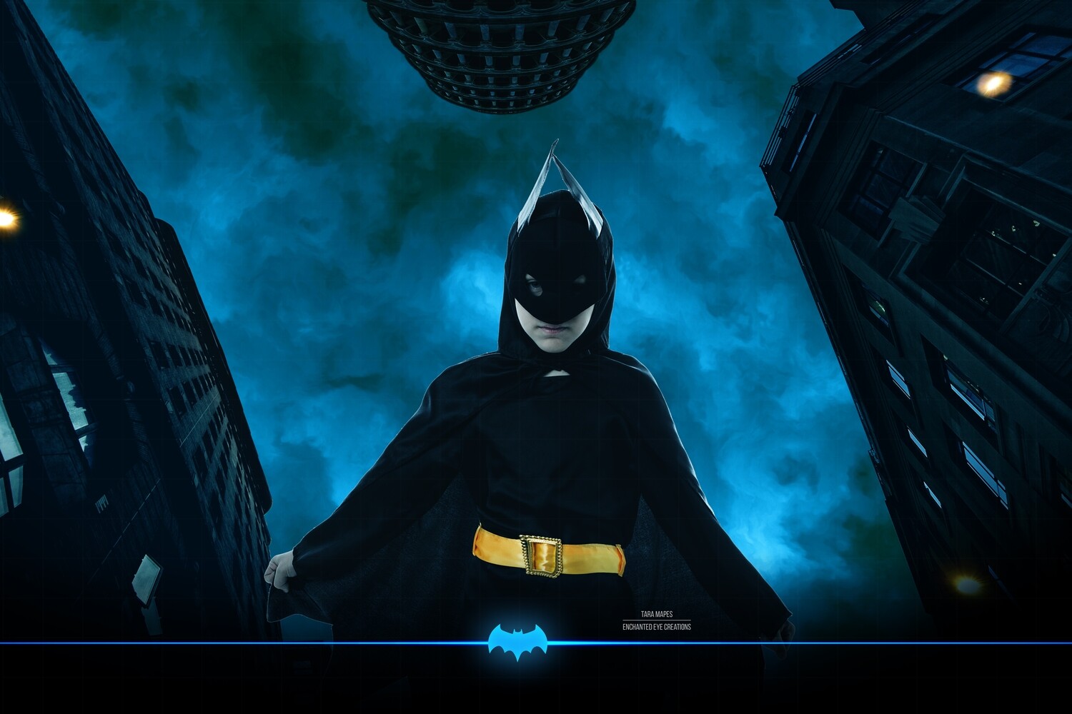 Batman Superhero City Digital Background Backdrop