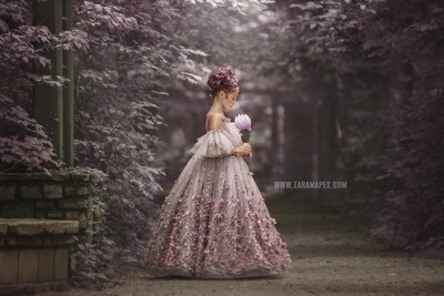 Purple Path - Whimsical Lavender Path - Purple Dreamy Creamy Path - Digital Background by Tara Mapes