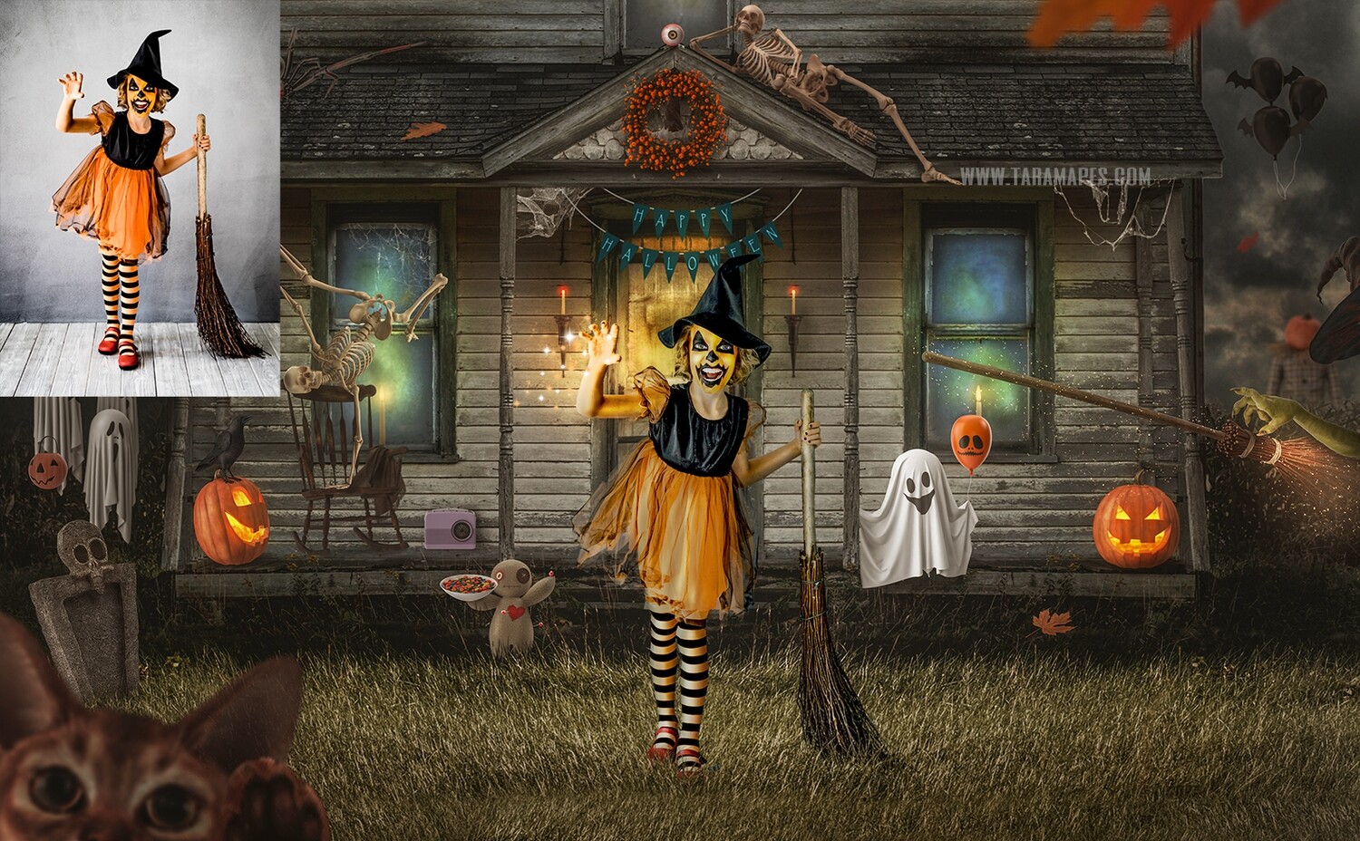 The Haunted House Painterly Fine Art Photoshop Tutorial by Tara Mapes