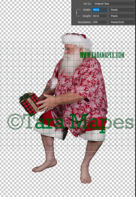 Beach Santa Overlay PNG - Santa Overlay - Santa Clip Art - Santa Cut Out  - Christmas Overlay - Santa PNG - Christmas Overlay