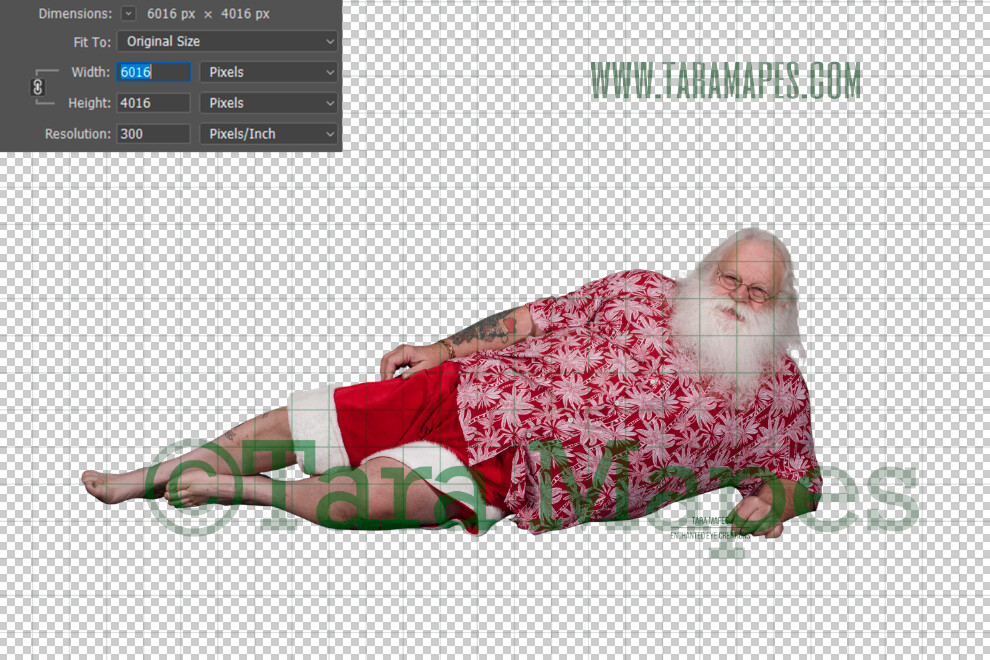 Beach Santa Overlay PNG - Santa Overlay - Santa Clip Art - Santa Cut Out  - Christmas Overlay - Santa PNG - Christmas Overlay