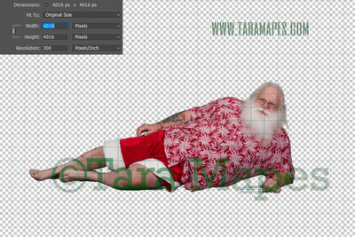 Beach Santa Overlay PNG - Santa Overlay - Santa Clip Art - Santa Cut Out  - Christmas Overlay - Santa PNG - Christmas Overlay