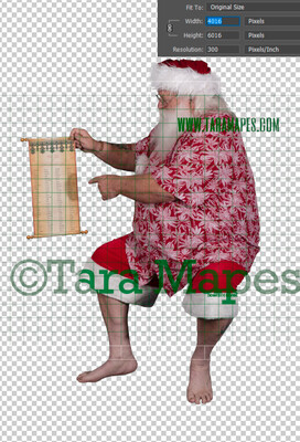 Beach Santa Overlay PNG - Santa Overlay - Santa Clip Art - Santa Cut Out  - Christmas Overlay - Santa PNG - Christmas Overlay