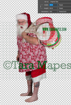 Beach Santa Overlay PNG - Santa Overlay - Santa Clip Art - Santa Cut Out  - Christmas Overlay - Santa PNG - Christmas Overlay