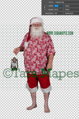 Beach Santa Overlay PNG - Santa Overlay - Santa Clip Art - Santa Cut Out  - Christmas Overlay - Santa PNG - Christmas Overlay