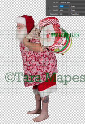 Beach Santa Overlay PNG - Santa Overlay - Santa Clip Art - Santa Cut Out  - Christmas Overlay - Santa PNG - Christmas Overlay