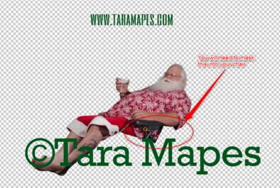 Beach Santa Overlay PNG - Santa Overlay - Santa Clip Art - Santa Cut Out  - Christmas Overlay - Santa PNG - Christmas Overlay