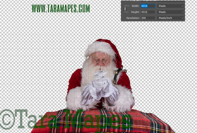 Santa Overlay PNG - Santa Overlay Praying - Santa Clip Art - Santa Cut Out  - Christmas Overlay - Santa PNG - Christmas Overlay