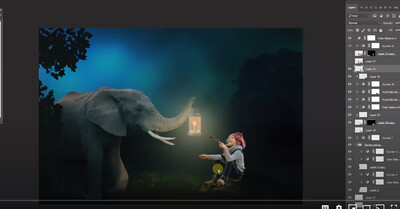Free Photoshop Tutorial: How to blend a subject into a background