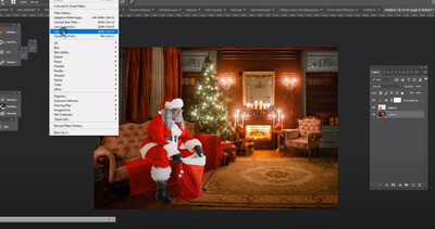 Free Photoshop Tutorial: How to use LIquify and Shadows to Make Someone Look Like They're Sitting on a Couch