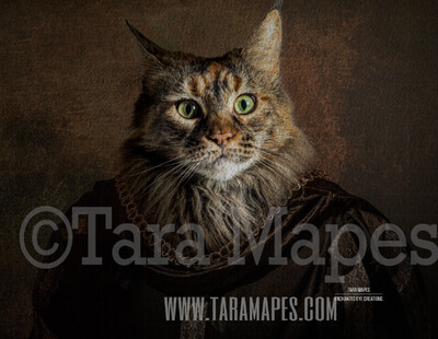 Pet Portrait Monarch Body 1 PSD Template - Pet Painting Portrait Body -  Layered PSD  Digital Background Backdrop
