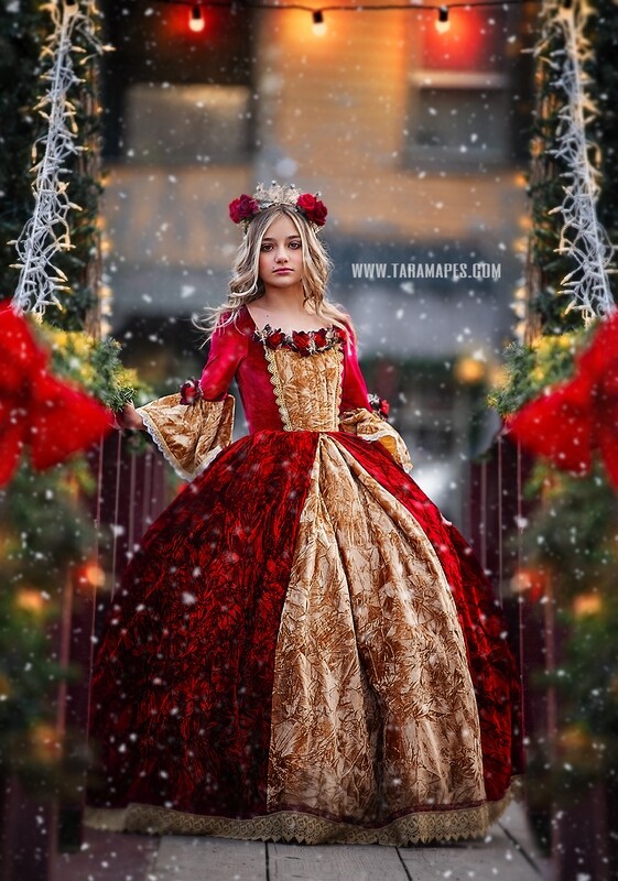Christmas Bridge with Bows in Christmas Town- Holiday Christmas Street - Christmas Town Winter Wonderland FREE snow overlay included - Scene for Portraits Digital Background Christmas Bridge with Bows in Christmas Town- Holiday Christmas Street - Christmas Town Winter Wonderland FREE snow overlay included - Scene for Portraits Digital Background