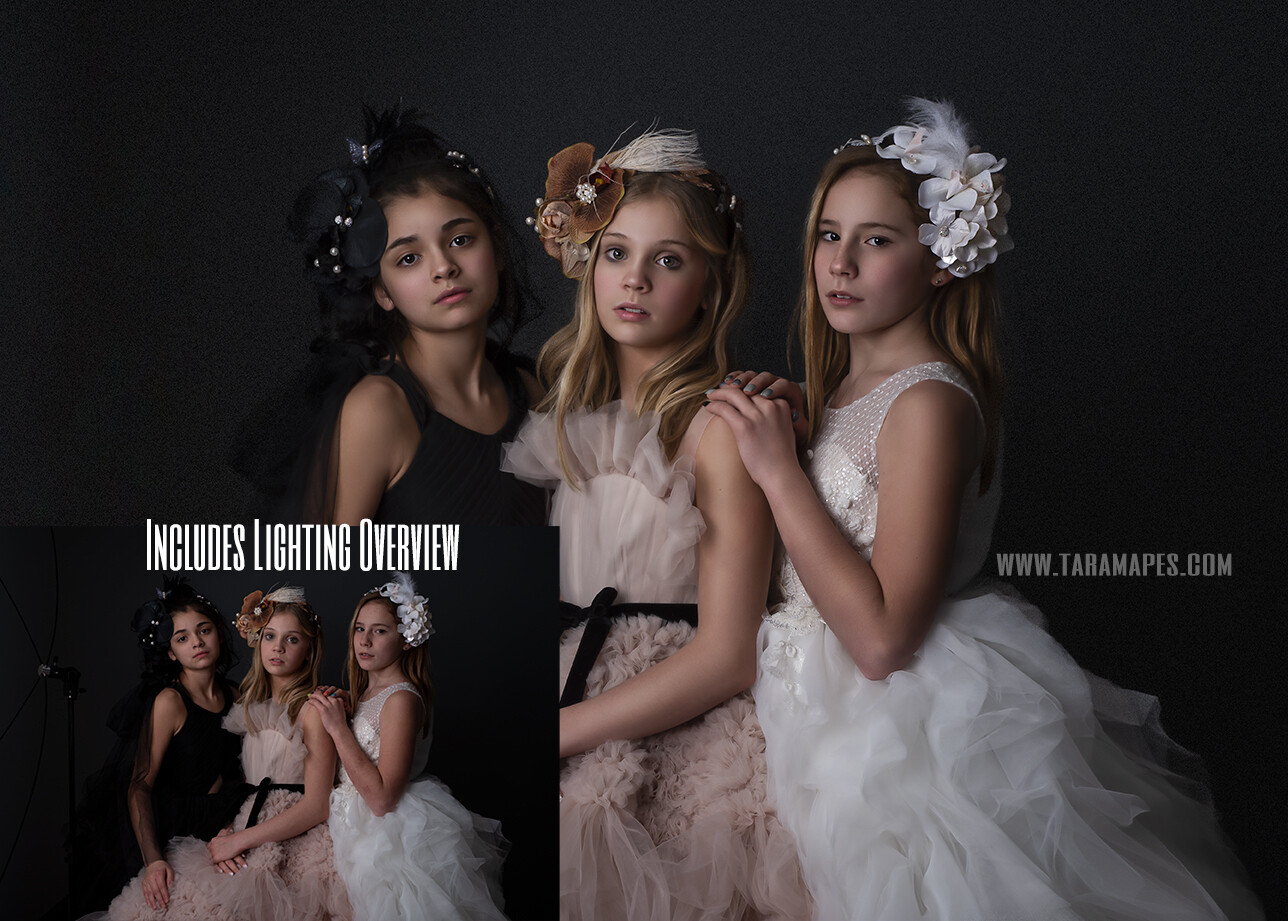 Drama- Fine Art Painterly Photoshop Tutorial - PAINTED SKIN ACTION SET INCLUDED- Fine Art Tutorial by Tara Mapes