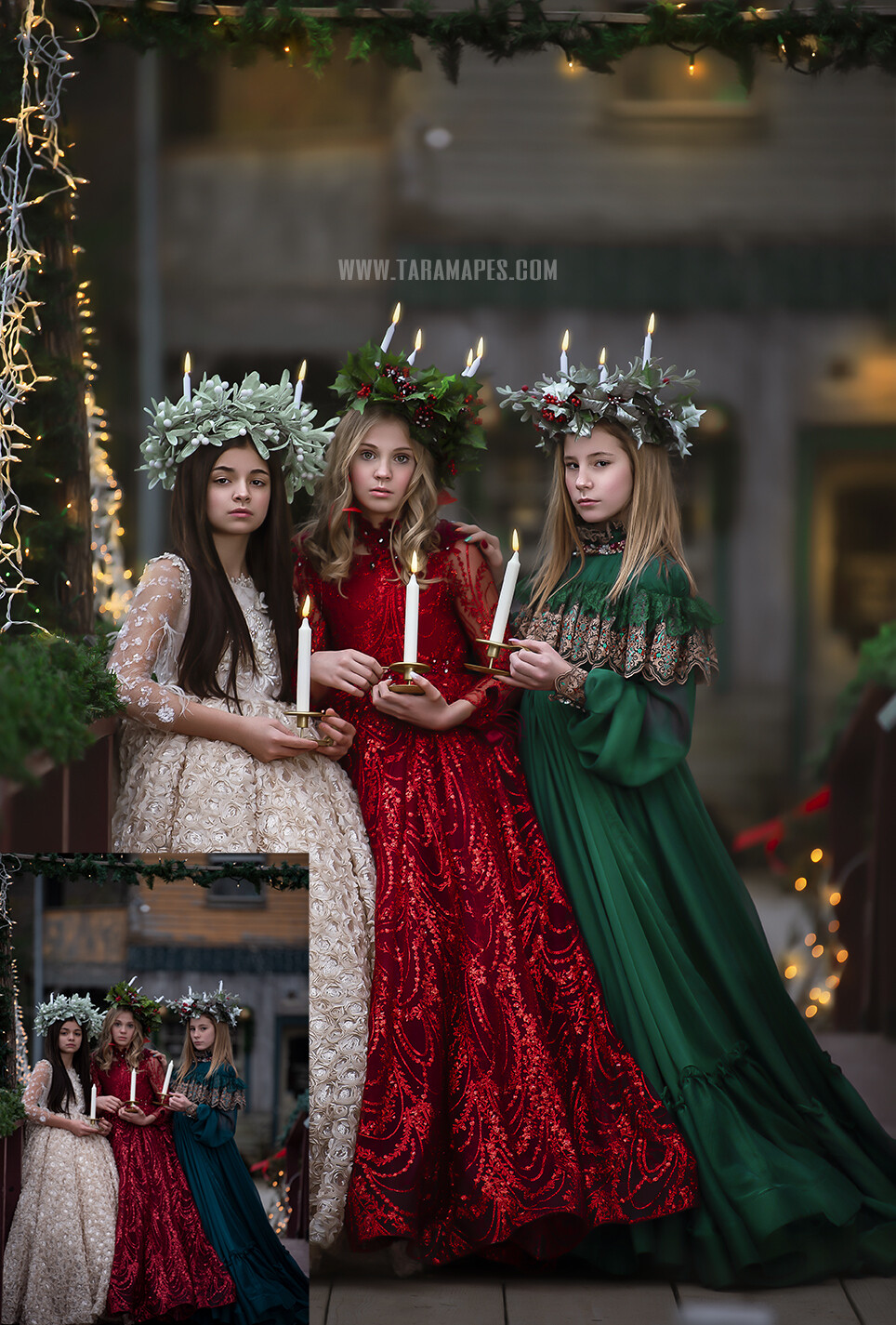 The Carolers Fine Art Painterly Photoshop Tutorial - PAINTED SKIN ACTION SET INCLUDED- Fine Art Tutorial by Tara Mapes