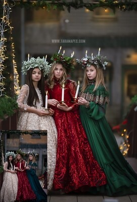 The Carolers  Fine Art Painterly Photoshop Tutorial - PAINTED SKIN ACTION SET INCLUDED- Fine Art Tutorial by Tara Mapes