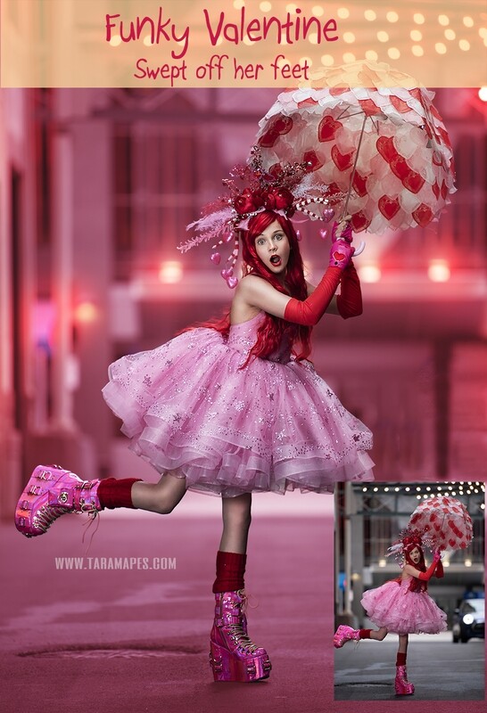 Funky Valentine  Sweep Me Off My Feet - Painterly Tutorial - Valentine Shoot - - Photoshop Workflow Action Set Included- Fine Art Tutorial by Tara Mapes