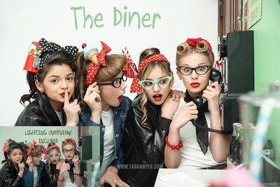 The Diner Painterly Tutorial - Fifties Theme - Photoshop Workflow Action Set Included- Fine Art Tutorial by Tara Mapes