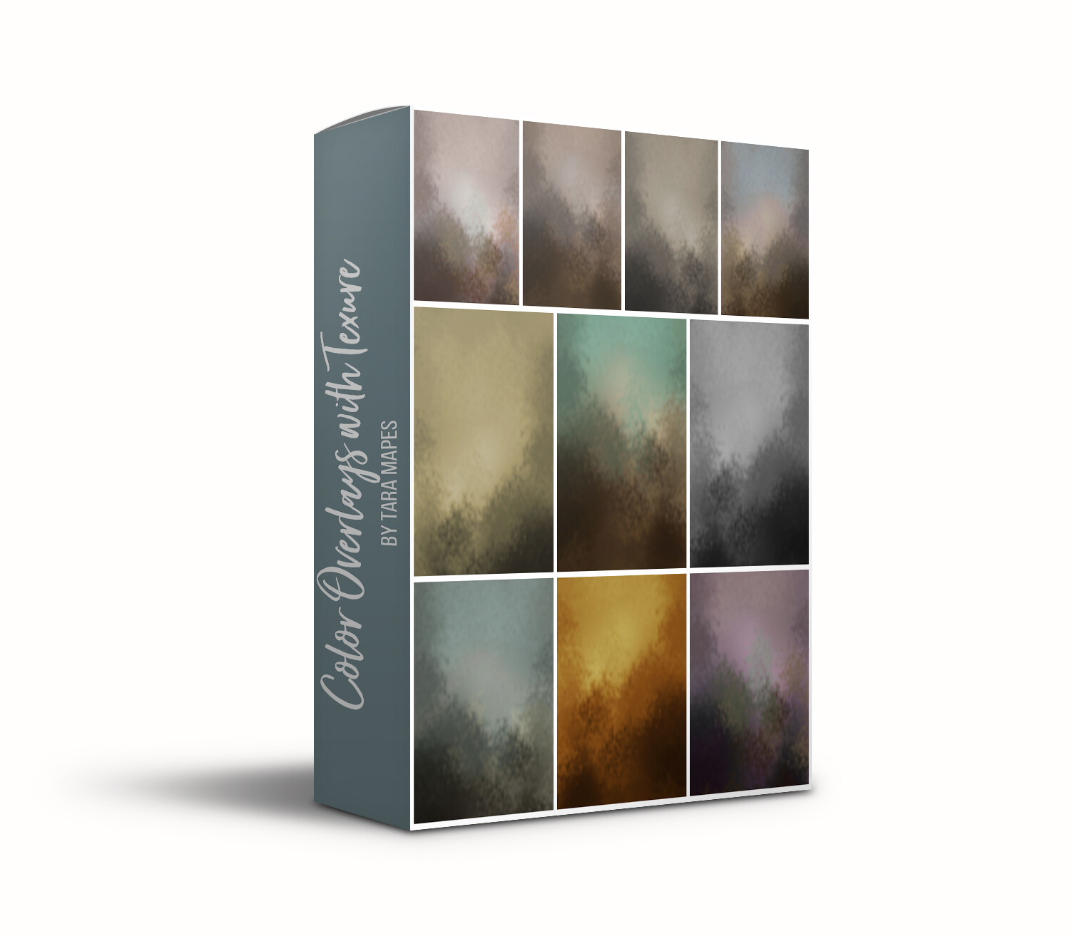 Blurred Color Fine Art Texture Overlays - 10 Digitally Painted Color Textures - Photoshop Overlays by Tara Mapes