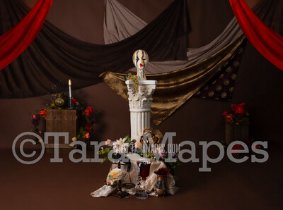 Mardi Gras Studio 3 - Colorful Fine Art Digital Background by Tara Mapes