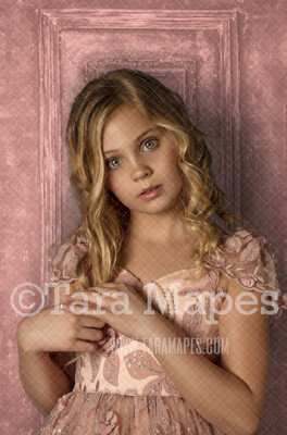 Pink Vintage Wall JPG Digital Background by Tara Mapes